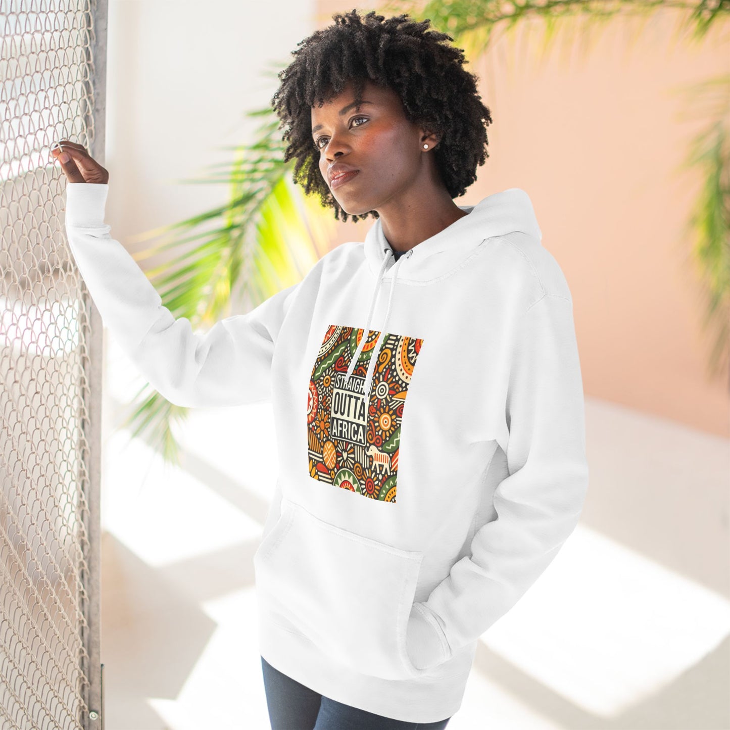 Three-Panel Fleece Hoodie