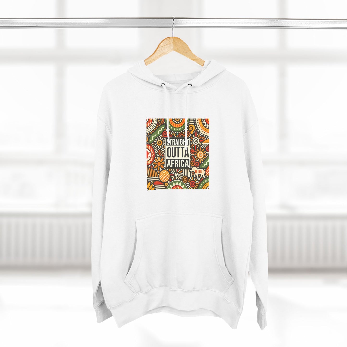 Three-Panel Fleece Hoodie